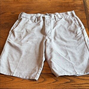 Hurley Light Gray Flat Front Men's Shorts